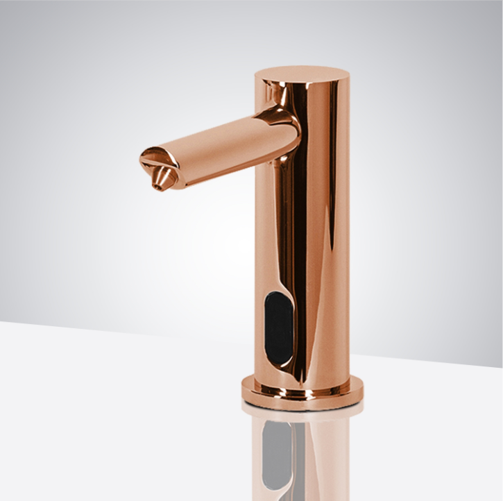 Marsala Minimalist Modern Rose Gold Sensor Soap Dispenser